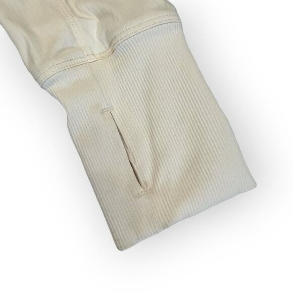 Lululemon In Flux Jacket SIZE 8 Cream Off White Luon Swift Lightweight Thumbhole - Picture 6 of 12